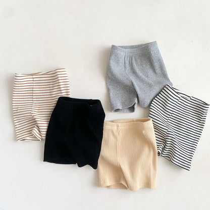 Boys And Girls Fashion Solid Color Casual Shorts