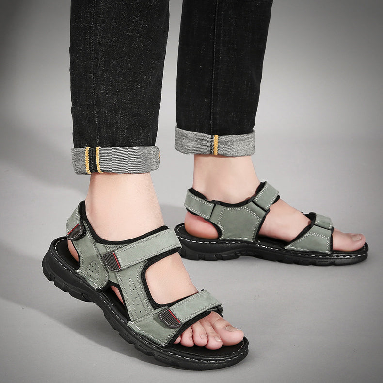 Easy Transition: Summer Men’s Velcro Sandals & Slippers