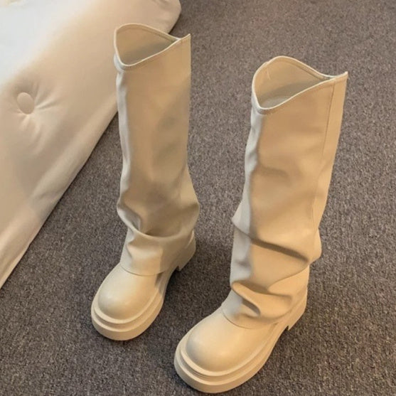 Women's Autumn New British Dress Autumn And Winter Boots Platform