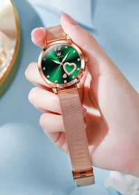 Mesh Belt Rose Shell Green