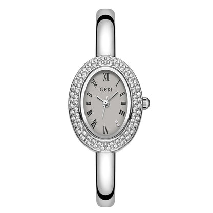Niche Oval Bathtub Bracelet Women's Watch