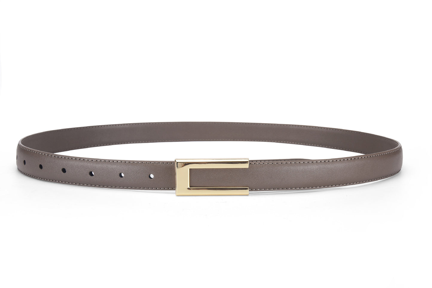 Cowhide Retro Black All-match Decorative Skirt Suit Jeans Leather Thin Belt