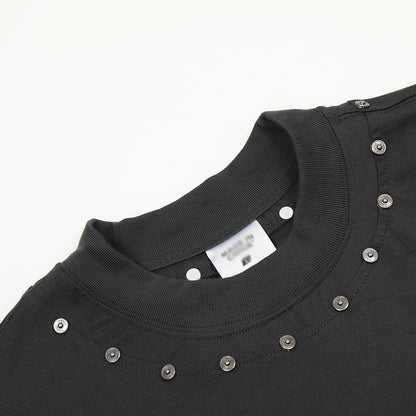 Metal Decorative Rivets T-shirt For Men