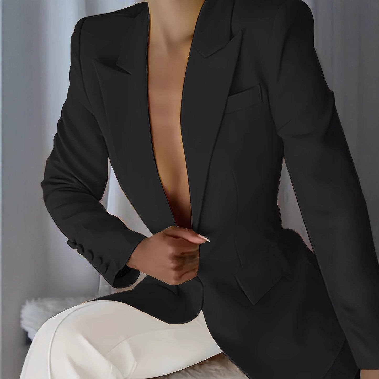 Elegant Slim-fit Banquet Dating Easy Matching Coat