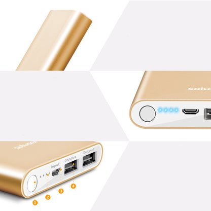 SlimAlloy 12K: 12000mAh Ultra-Thin Aluminum Alloy Power Bank