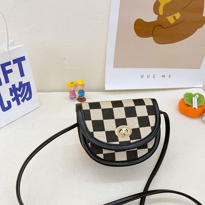 Checkerboard Edit: High-Texture Stylish Children’s Bag