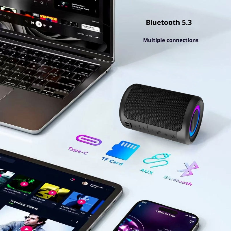 The Bass Mini: Portable Bluetooth Small Music Speaker