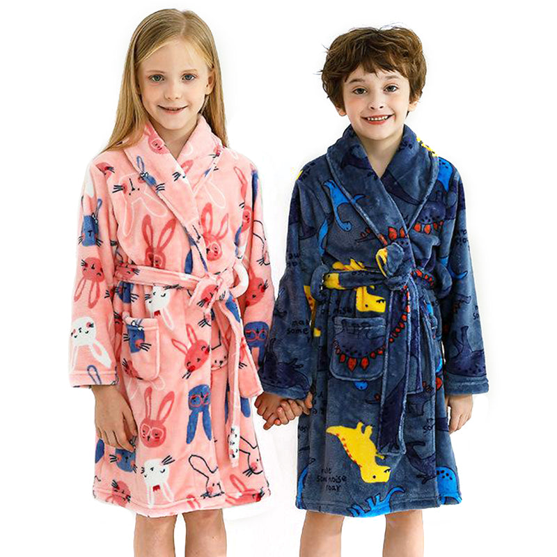 Autumn Warmth: Boys & Girls Seasonal Flannel Home Wear