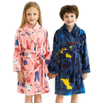 Autumn Warmth: Boys & Girls Seasonal Flannel Home Wear