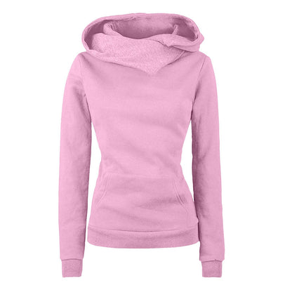 Irregular Hooded Sweater Long Sleeve Women