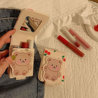 The Bear Vanity: Mini Bear Lipstick Pack with Mirror
