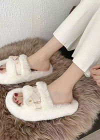 White Leather Ring