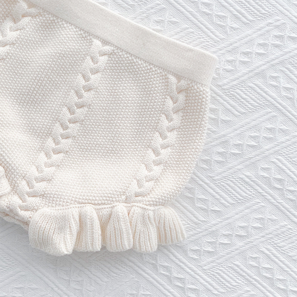 Thin Lace Knit Shorts For Girls