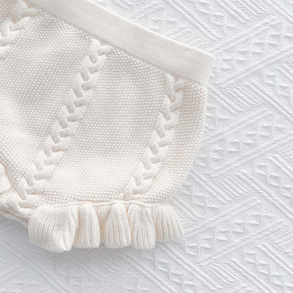 Thin Lace Knit Shorts For Girls