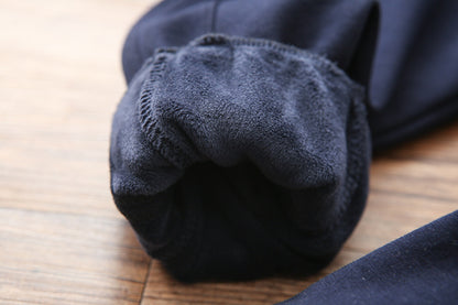 Cotton Sweatpants Big Autumn Winter Childrens All-in-One Fleece Cotton Pants Cozy Adventure