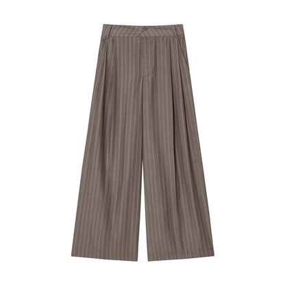 Women's Versatile Flip Double Pleated Wide Leg Pants
