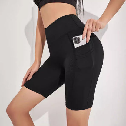Women's Plus Size Yoga Sports Side Phone Pocket Leggings