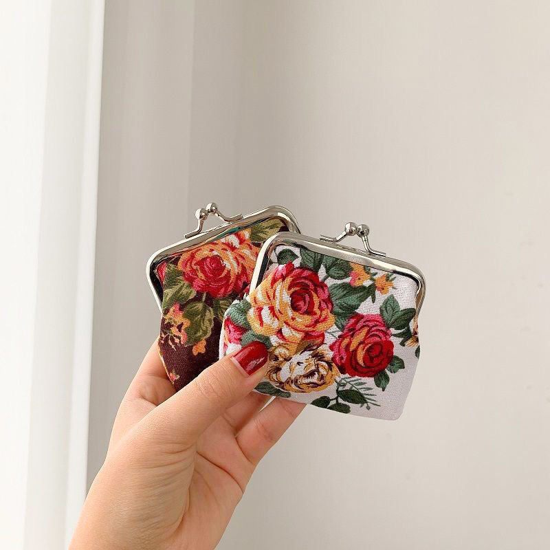 Retro Mini Canvas Coin Purse