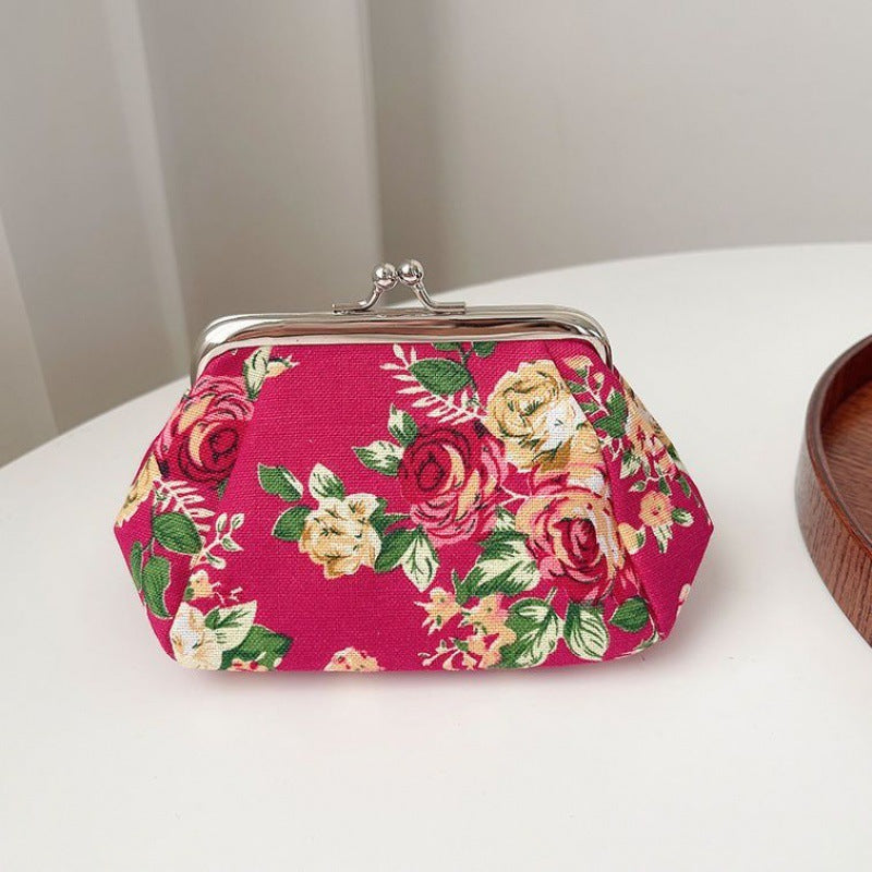 Retro Mini Canvas Coin Purse