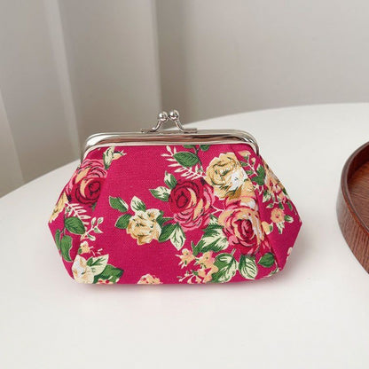 Retro Mini Canvas Coin Purse