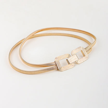 Minimalist Women's Decoration With Elastic Waistband And Versatile Waist Chain
