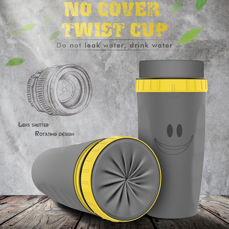 Double-Wall Insulated Travel Tumbler with Straw | Portable Spill-Resistant Sippy Cup for Adults & Kids