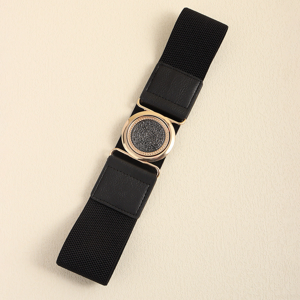 Women's Retro Easy Matching Elastic Elastic Belt