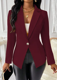 Belt Buckle Long Wine Red