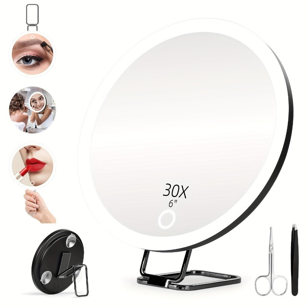 Charging Led Fill Light With Light Bracket Rotating Makeup Mirror