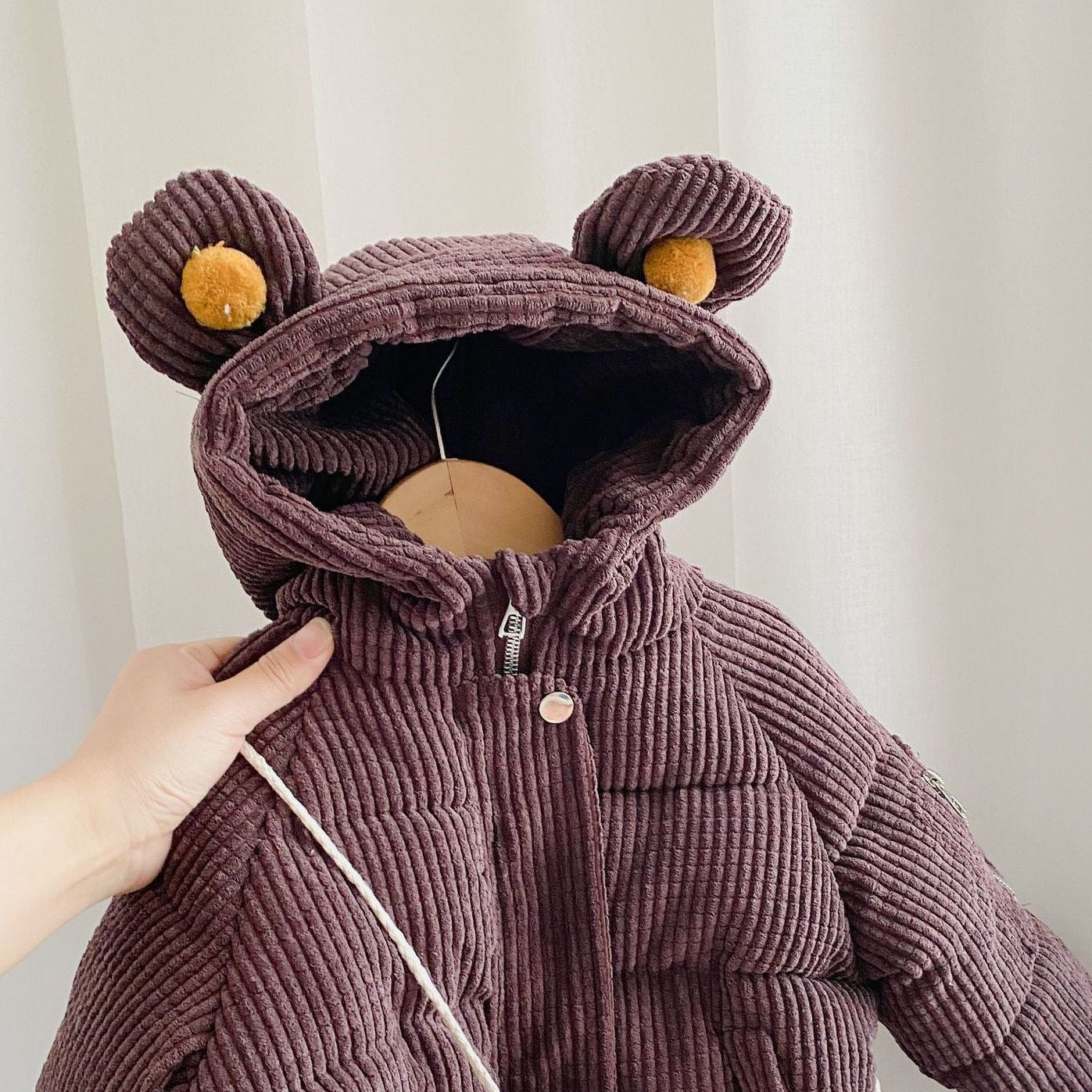 The Cartoon Shorty: Cute Cartoon Cotton Hooded Short Jacket