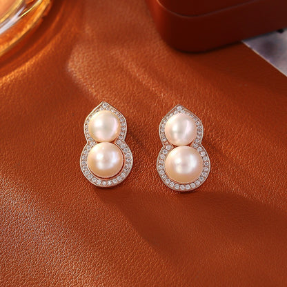 Affordable Luxury Fashion High-grade Female Simple Stud Earrings