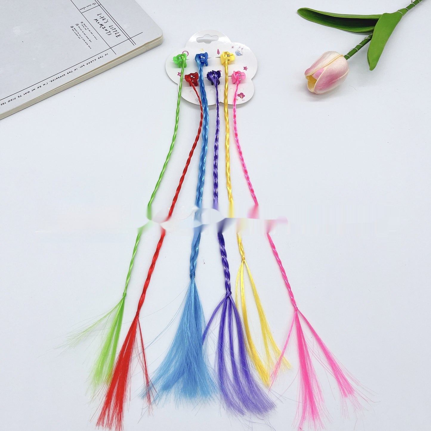 South Korea Children's Hair Accessories Ins Colorful Personality Wig Braid