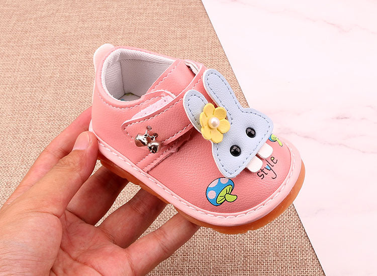 Girl with bell calling shoes