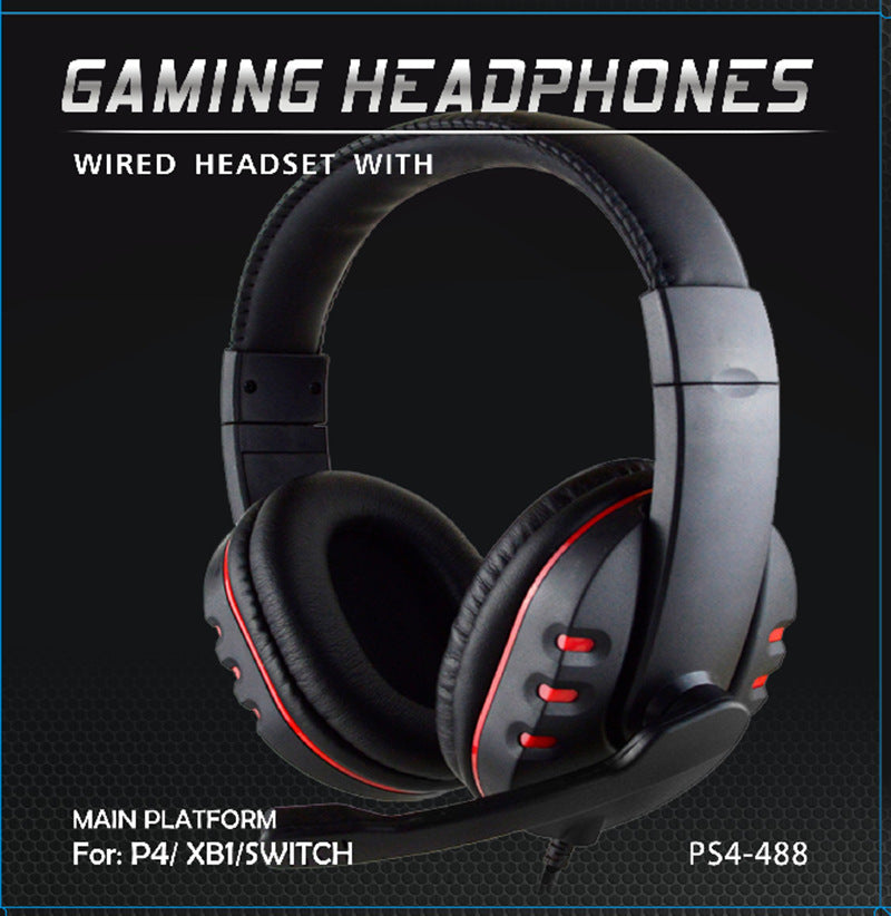 PS4 LuxPro: PS4 Head-Mounted Premium Large Gaming Headphones