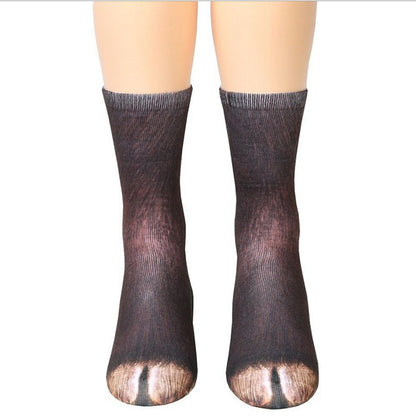 The Feline Paw: 3D Animal Paw Cute Long Socks