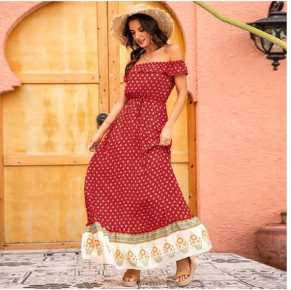 Bohemian Short Sleeve Dress