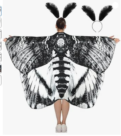 Halloween Cloak Rotating Butterfly Shawl Decoration