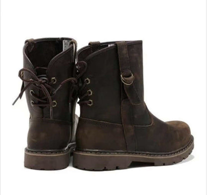 Girls' Large Ankle Boots With Short Straps