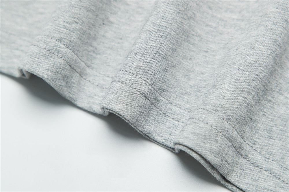 Cartoon Letter Print Short-sleeved T-shirt For Men