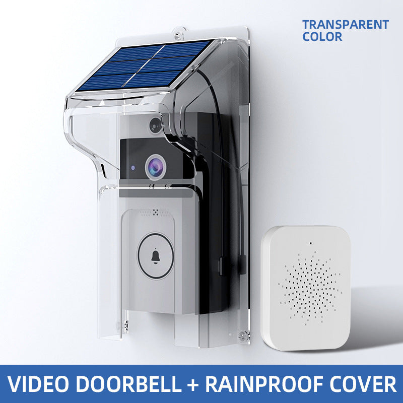 HD Wireless Video Doorbell With Solar Rain Cover