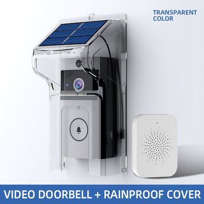HD Wireless Video Doorbell With Solar Rain Cover