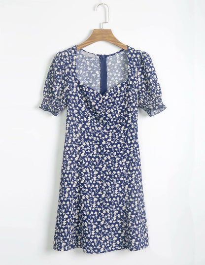 Printed short sleeve dress