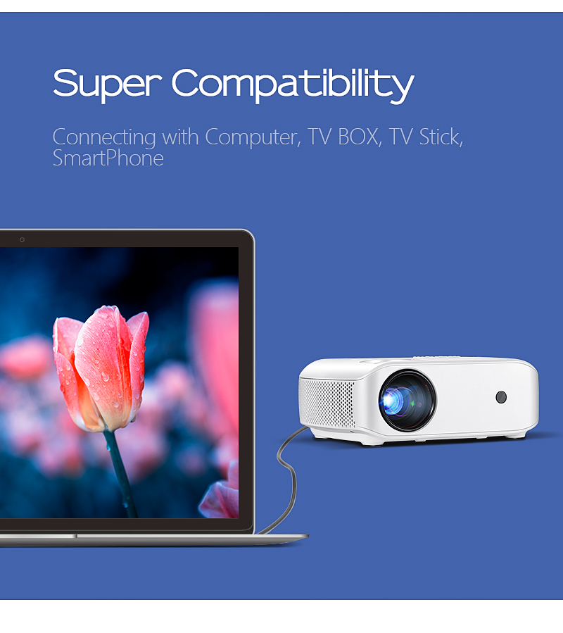 VividCast: Full HD 1080P Home & Office Projector