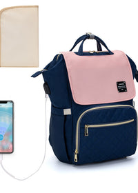 Royal blue with pink