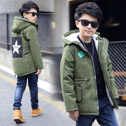 The Celestial Trench: Five-Pointed Star Signature Trench Coat