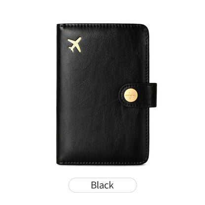 Bag Simple And Portable Multifunctional Passport Holder Fashion Document Storage Protective Cover