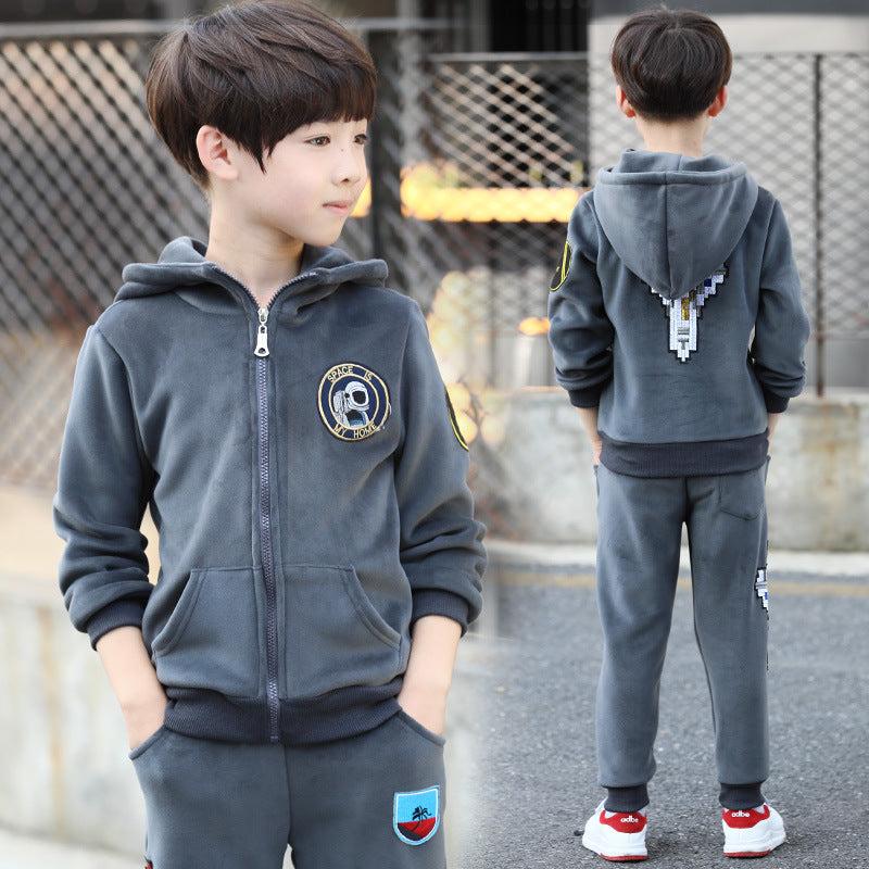 The Seasonal Pacing: Casual Autumn Performance Suit for Boys