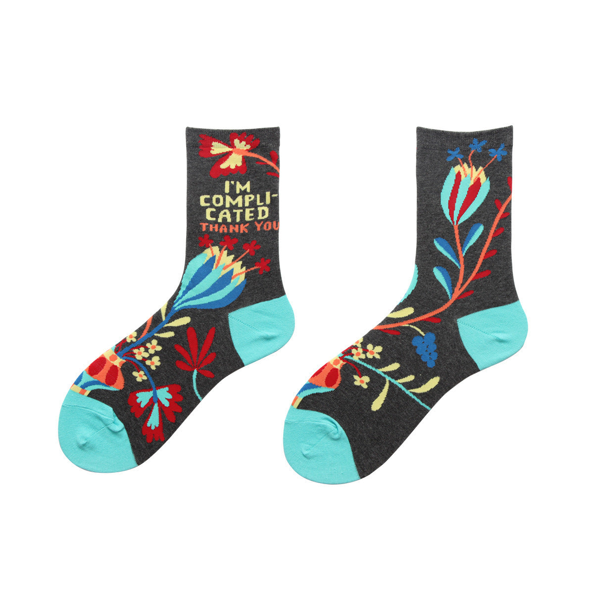 The Slouchy Artisan: Cotton Pile-Up Texture Socks for Women