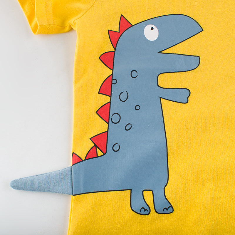 The Jurassic Graphic: Dinosaur-Themed Signature Kids T-Shirt