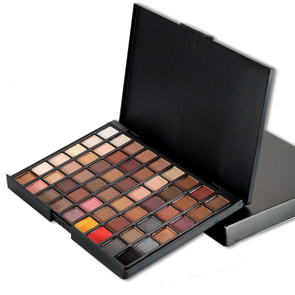 Portable 54 Color Eye Shadow Palette for Everyday Natural Shimmer